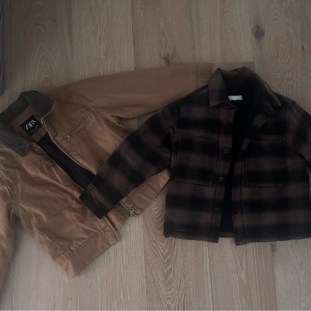 Zara kids Tan and Black Jacket